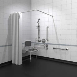 Nymas NymaPRO Doc M Shower Pack White With Concealed Valves And Polished Rails 5 Nymas NymaPRO Doc M Shower Pack White With Concealed Valves And Polished Rails -HEATANDPLUMB Sales nymas nymapro doc m pack 230403 sp