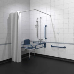 Nymas NymaPRO Doc M Shower Pack White With Exposed Valves And Dark Blue Rails 5 Nymas NymaPRO Doc M Shower Pack White With Exposed Valves And Dark Blue Rails -HEATANDPLUMB Sales nymas nymapro doc m pack 230404 db 5