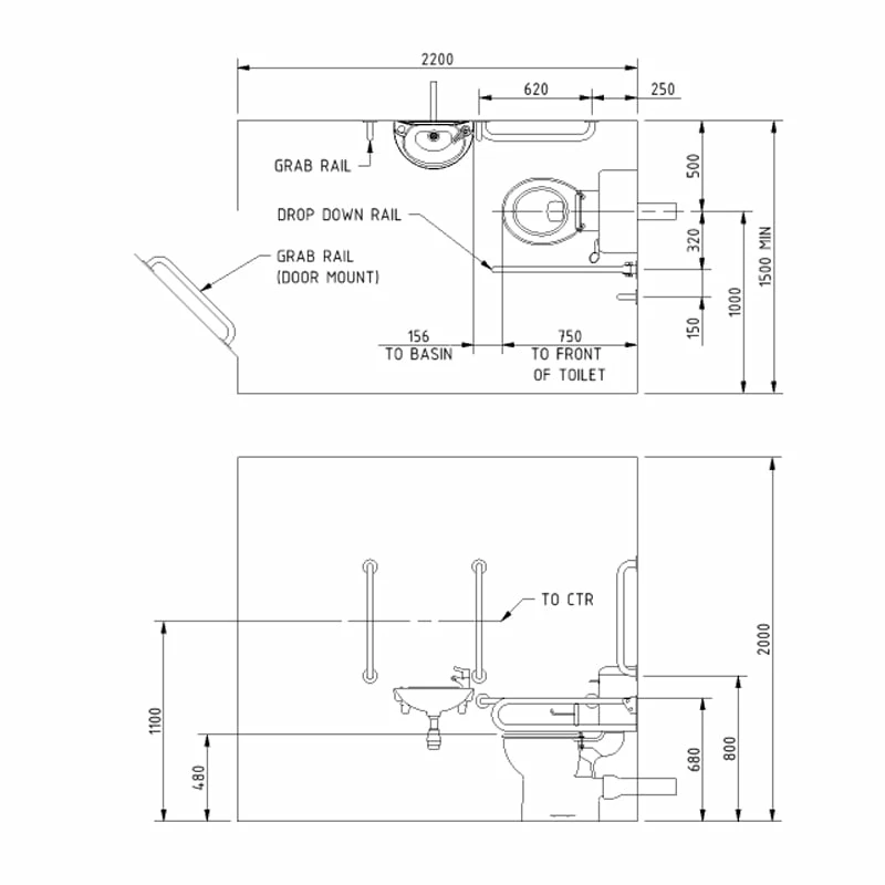 Nymas NymaPRO Close Coupled Doc M Pack White - 5 X Grey Grab Rails 4 Nymas NymaPRO Close Coupled Doc M Pack White - 5 X Grey Grab Rails - Image 2
