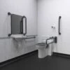Nymas NymaPRO Back To Wall Doc M Toilet Pack With Stainless Steel Grab Rails - Dark Grey 1 Nymas NymaPRO Back To Wall Doc M Toilet Pack With Stainless Steel Grab Rails - Dark Grey -HEATANDPLUMB Sales nymas nymapro doc m pack dm800kcs dg 2