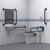 Nymas NymaPRO Back To Wall Doc M Toilet Pack With Exposed Fixings - Dark Blue Grab Rails 1 Nymas NymaPRO Back To Wall Doc M Toilet Pack With Exposed Fixings - Dark Blue Grab Rails -HEATANDPLUMB Sales nymas nymapro doc m pack dm820k db