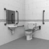 Nymas NymaPRO Close Coupled Doc M Toilet Pack With Exposed Fixings - Grey Grab Rails -HEATANDPLUMB Sales nymas nymapro doc m pack dmccpb gy 2