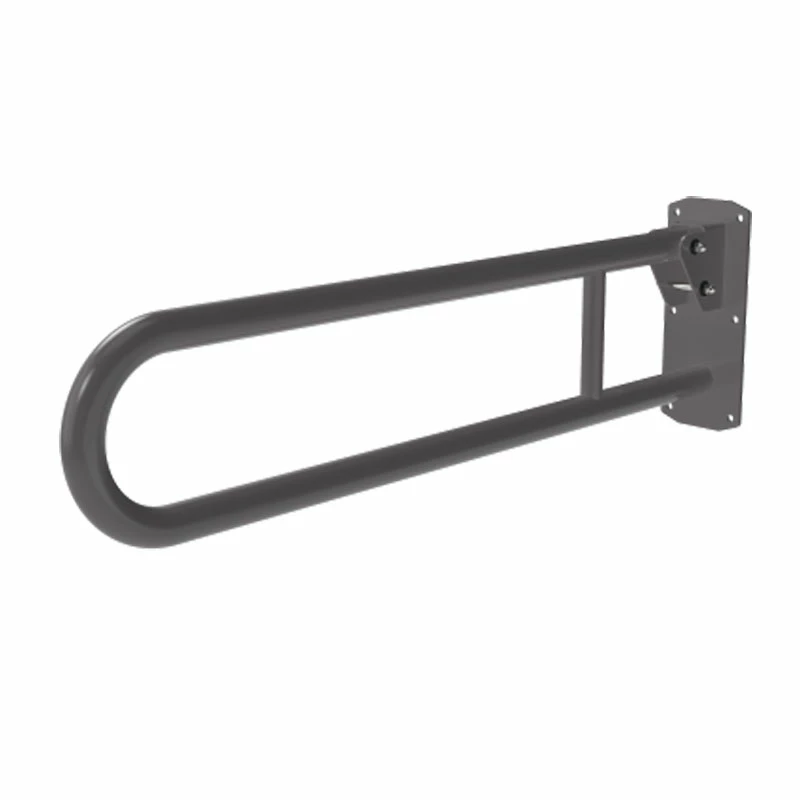 Nymas NymaPRO Stainless Steel Lift And Lock Hinged Grab Rail 800mm Length - Grey 3 Nymas NymaPRO Stainless Steel Lift And Lock Hinged Grab Rail 800mm Length - Grey