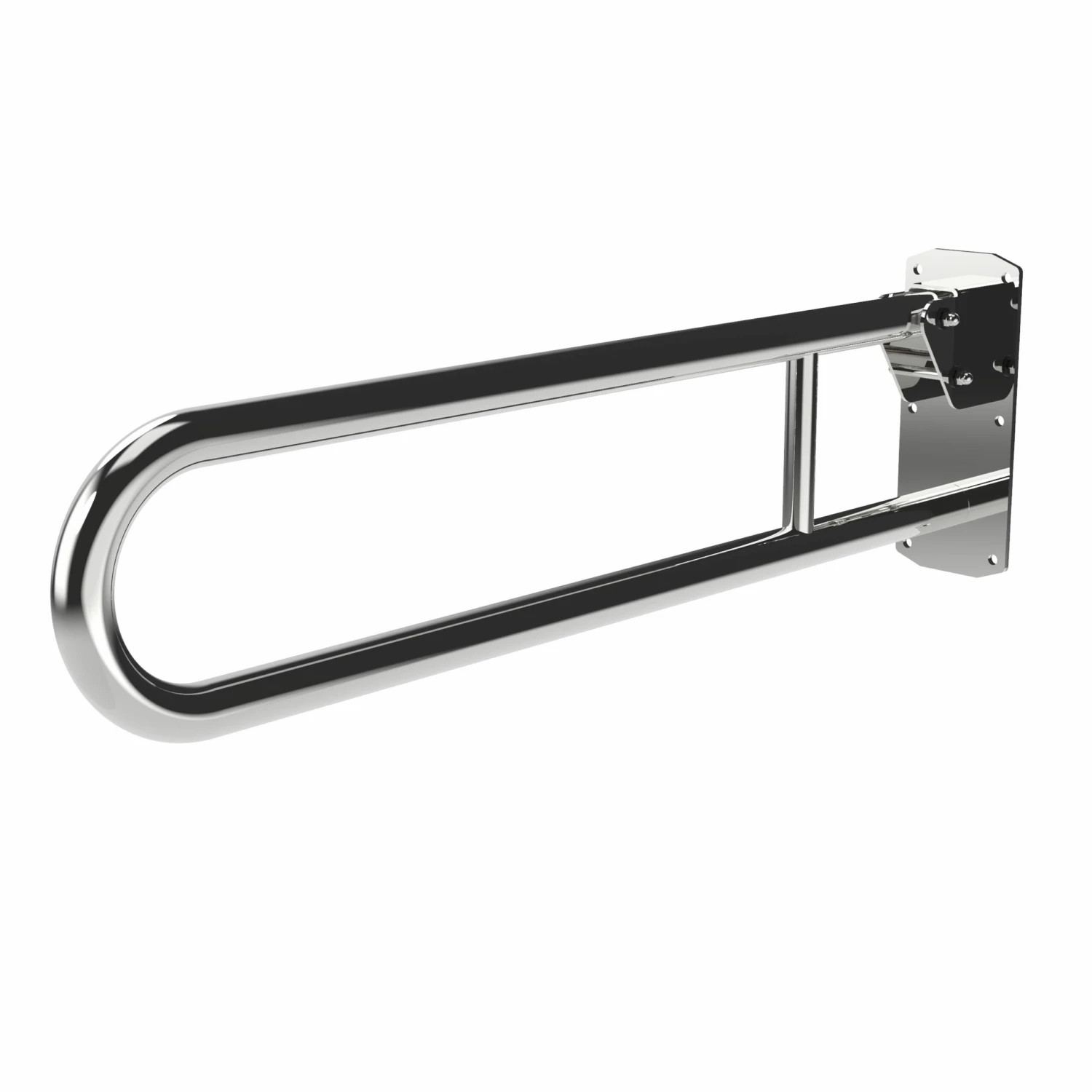 Nymas NymaPRO Stainless Steel Lift And Lock Hinged Grab Rail 800mm Length - Polished 4 Nymas NymaPRO Stainless Steel Lift And Lock Hinged Grab Rail 800mm Length - Polished - Image 2