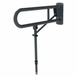 Nymas NymaPRO Lift And Lock Hinged Grab Rail With Leg 650mm Length - Dark Grey