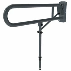 Nymas NymaPRO Lift And Lock Hinged Grab Rail With Leg 800mm Length - Dark Grey 5 Nymas NymaPRO Lift And Lock Hinged Grab Rail With Leg 800mm Length - Dark Grey -HEATANDPLUMB Sales nymas nymapro grab rail 211980 dg 3