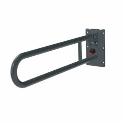 Nymas NymaPRO Stainless Steel Removable Hinged Grab Rail 800mm Length - Dark Grey