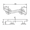 Nymas NymaPRO Contemporary Nylon Flanged Curved Grab Rail 355mm Length - Polished 1 Nymas NymaPRO Contemporary Nylon Flanged Curved Grab Rail 355mm Length - Polished -HEATANDPLUMB Sales nymas nymapro grab rail 310235 sp