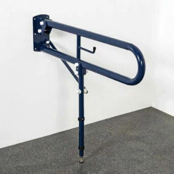 Nymas NymaPRO Trombone Hinged Support Steel Grab Rail With Leg 800mm Length - Dark Blue 7 Nymas NymaPRO Trombone Hinged Support Steel Grab Rail With Leg 800mm Length - Dark Blue -HEATANDPLUMB Sales nymas nymapro grab rail ddgr bp db 3