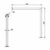 Nymas NymaPRO Floor To Wall Steel Grab Rail 760mm X 760mm - White 2 Nymas NymaPRO Floor To Wall Steel Grab Rail 760mm X 760mm - White -HEATANDPLUMB Sales nymas nymapro grab rail f w 760 wh 2