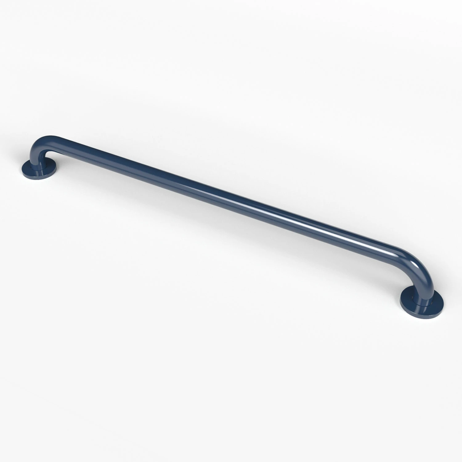 Nymas NymaPRO Round Flange Steel Grab Rail 900mm Length - Dark Blue 4 Nymas NymaPRO Round Flange Steel Grab Rail 900mm Length - Dark Blue - Image 2