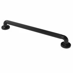 Nymas NymaPRO Plastic Fluted Grab Rail With Concealed Fixings 600mm Length - Black -HEATANDPLUMB Sales nymas nymapro grab rail pfgb 24 bl