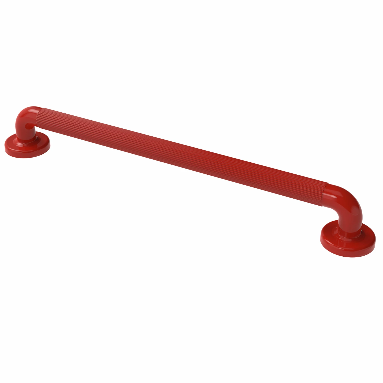 Nymas NymaPRO Plastic Fluted Grab Rail With Concealed Fixings 600mm Length - Red 3 Nymas NymaPRO Plastic Fluted Grab Rail With Concealed Fixings 600mm Length - Red