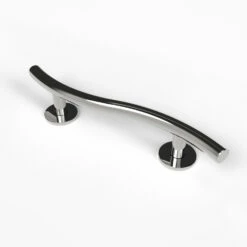 Nymas NymaSTYLE Curved Grab Rail With Concealed Fixings 480mm Length - Polished