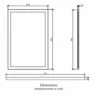 Orbit Classica Traditional Bathroom Mirror 900mm H X 600mm W - Stone Grey -HEATANDPLUMB Sales orbit classica bathroom mirror tradfurn011 1 2