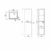 Orbit Contour Wall Hung Tall Storage Unit 400mm Wide - Gloss White 2 Orbit Contour Wall Hung Tall Storage Unit 400mm Wide - Gloss White -HEATANDPLUMB Sales orbit contour bathroom furniture contour 1500tallboy gwte 1 1