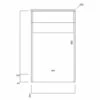 Orbit Contour Back To Wall WC Unit 500mm Wide - Indigo Blue 1 Orbit Contour Back To Wall WC Unit 500mm Wide - Indigo Blue -HEATANDPLUMB Sales orbit contour bathroom furniture contour 500wcunit indigo