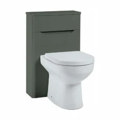 Orbit Ella Back To Wall WC Unit 500mm Wide - Matt Anthracite