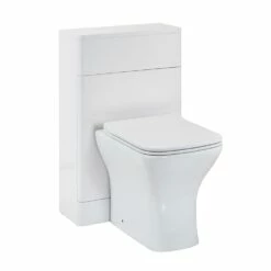 Orbit Eve Back To Wall WC Toilet Unit 500mm Wide - White Gloss -HEATANDPLUMB Sales orbit eve bathroom furniture eve005 2 1