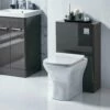 Orbit Eve Back To Wall WC Toilet Unit 500mm Wide - White Gloss -HEATANDPLUMB Sales orbit eve bathroom furniture orevebtwwctu50 1 1