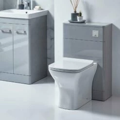 Orbit Eve Back To Wall WC Toilet Unit 500mm Wide - White Gloss -HEATANDPLUMB Sales orbit eve bathroom furniture orevebtwwctu50 2