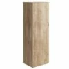 Orbit Illumo Wall Hung Tall Boy Storage Unit 300mm Wide - Rustic Oak -HEATANDPLUMB Sales orbit illumo bathroom furniture illumo009 1