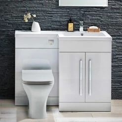 Orbit Life RH Combination Unit With Sculptured Basin 1100mm Wide - Gloss White 11 Orbit Life RH Combination Unit With Sculptured Basin 1100mm Wide - Gloss White -HEATANDPLUMB Sales orbit life bathroom furniture lifefurn010 lifefurn012 lifefurn017 1 1
