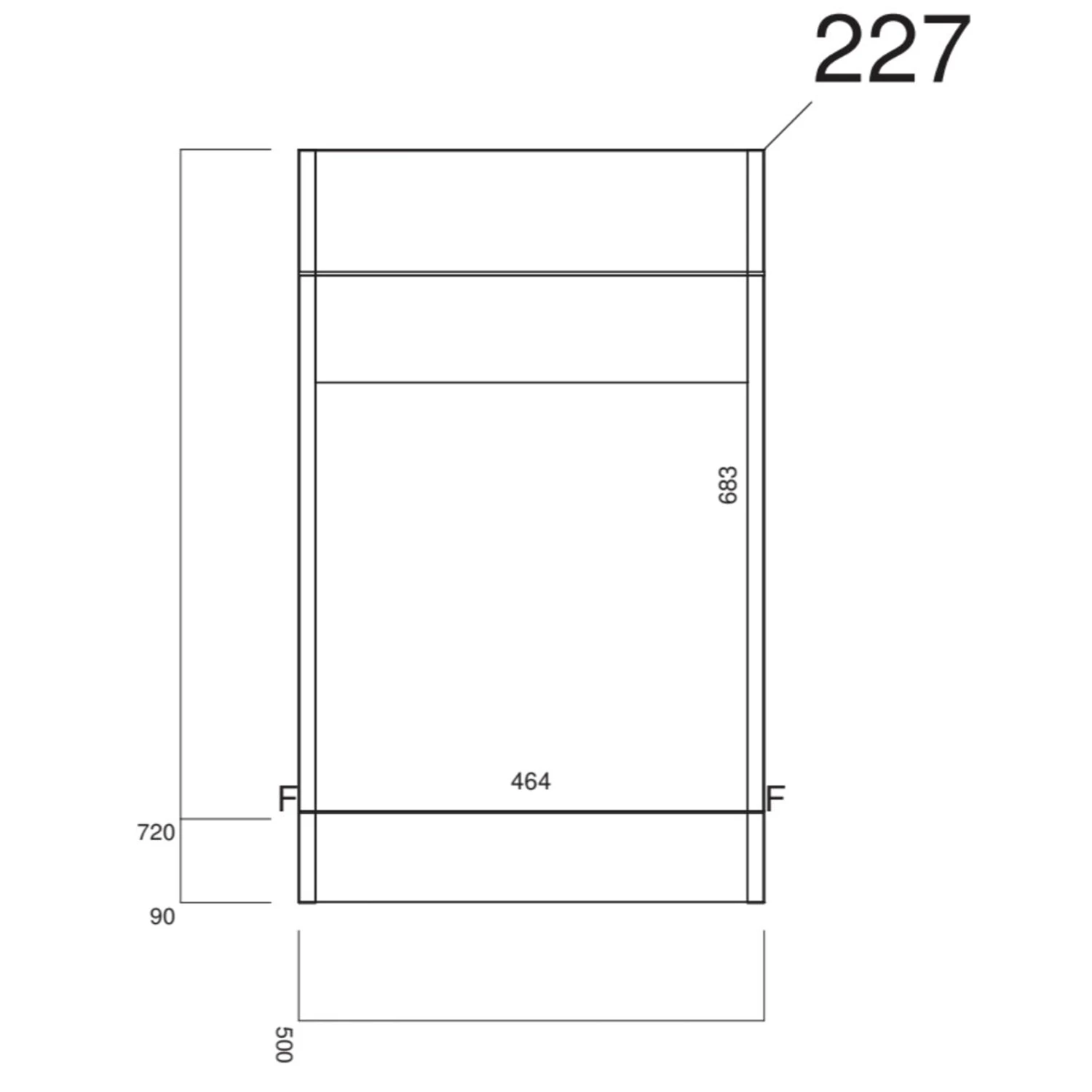 Orbit Life Back To Wall WC Unit 500mm Wide - Gloss White 4 Orbit Life Back To Wall WC Unit 500mm Wide - Gloss White - Image 2