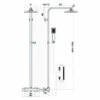 Orbit Lunar Square Shower Riser Kit With Single Function Handset And Fixed Head - Black 2 Orbit Lunar Square Shower Riser Kit With Single Function Handset And Fixed Head - Black -HEATANDPLUMB Sales orbit lunar complete mixer shower noire008