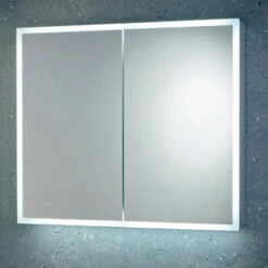Orbit Mia LED Mirror Cabinet With Demister Pad And Shaver Socket 700mm H X 800mm W -HEATANDPLUMB Sales orbit mia bathroom cabinet ledcab002 1