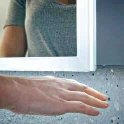 Orbit Mia LED Mirror Cabinet With Demister Pad And Shaver Socket 700mm H X 800mm W -HEATANDPLUMB Sales orbit mia bathroom cabinet ledcab003 2 1