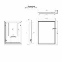 Orbit Mosca LED Bathroom Mirror With Demister Pad And Shaver Socket 800mm H 600mm W 7 Orbit Mosca LED Bathroom Mirror With Demister Pad And Shaver Socket 800mm H 600mm W -HEATANDPLUMB Sales orbit mosca bathroom mirror ledmirror002 1