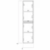 Orbit Supreme Wall Hung Tall Storage Unit 300mm Wide - Gloss White 2 Orbit Supreme Wall Hung Tall Storage Unit 300mm Wide - Gloss White -HEATANDPLUMB Sales orbit supreme bathroom furniture supremefurn007 1 1