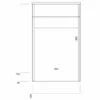 Orbit Supreme Back To Wall WC Toilet Unit 500mm Wide - Graphite Grey 1 Orbit Supreme Back To Wall WC Toilet Unit 500mm Wide - Graphite Grey -HEATANDPLUMB Sales orbit supreme bathroom furniture supremefurn011 1