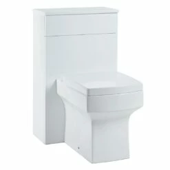 Orbit Supreme Back To Wall WC Toilet Unit 500mm Wide - Gloss White