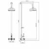 Orbit Traditional Thermostatic Exposed Mixer Shower With Rigid Riser Rail And Fixed Head - Chrome -HEATANDPLUMB Sales orbit traditional complete mixer shower tradshower001