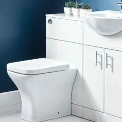 Orbit Verona Back To Wall WC Unit 500mm Wide - Gloss White -HEATANDPLUMB Sales orbit verona bathroom furniture orverbtwwctu50