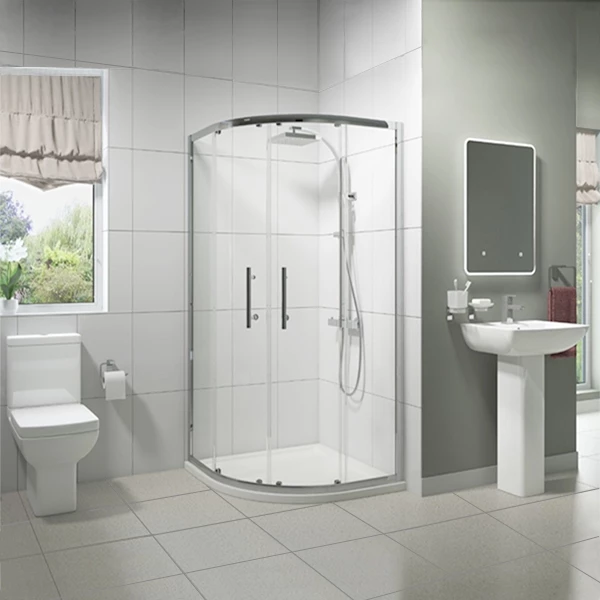 Pure Bathroom En-Suite With Quadrant Shower Enclosure - 900mm X 900mm 5 Pure Bathroom En-Suite With Quadrant Shower Enclosure - 900mm X 900mm - Image 3