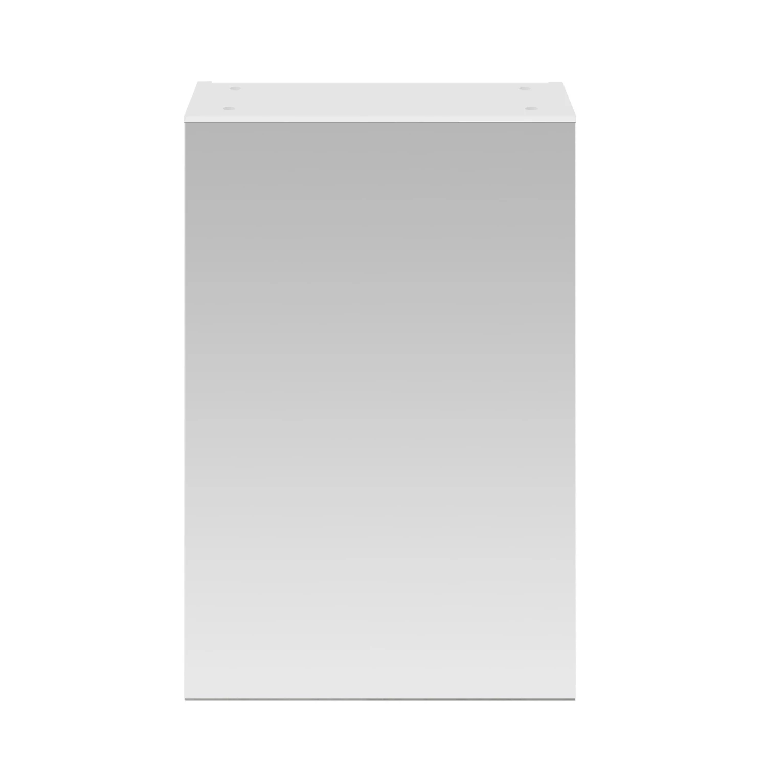 Nuie Athena 1-Door Mirrored Bathroom Cabinet 715mm H X 450mm W - Gloss White 4 Nuie Athena 1-Door Mirrored Bathroom Cabinet 715mm H X 450mm W - Gloss White - Image 2