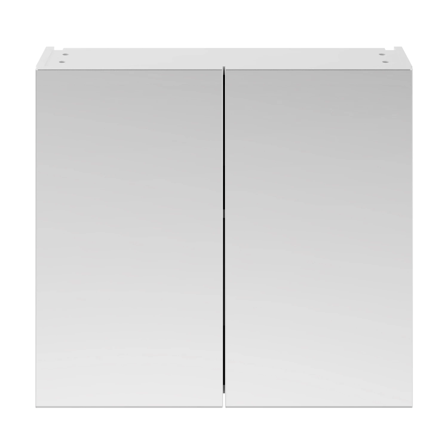 Nuie Athena Mirrored Cabinet (50/50) 800mm Wide - Gloss White 5 Nuie Athena Mirrored Cabinet (50/50) 800mm Wide - Gloss White - Image 3
