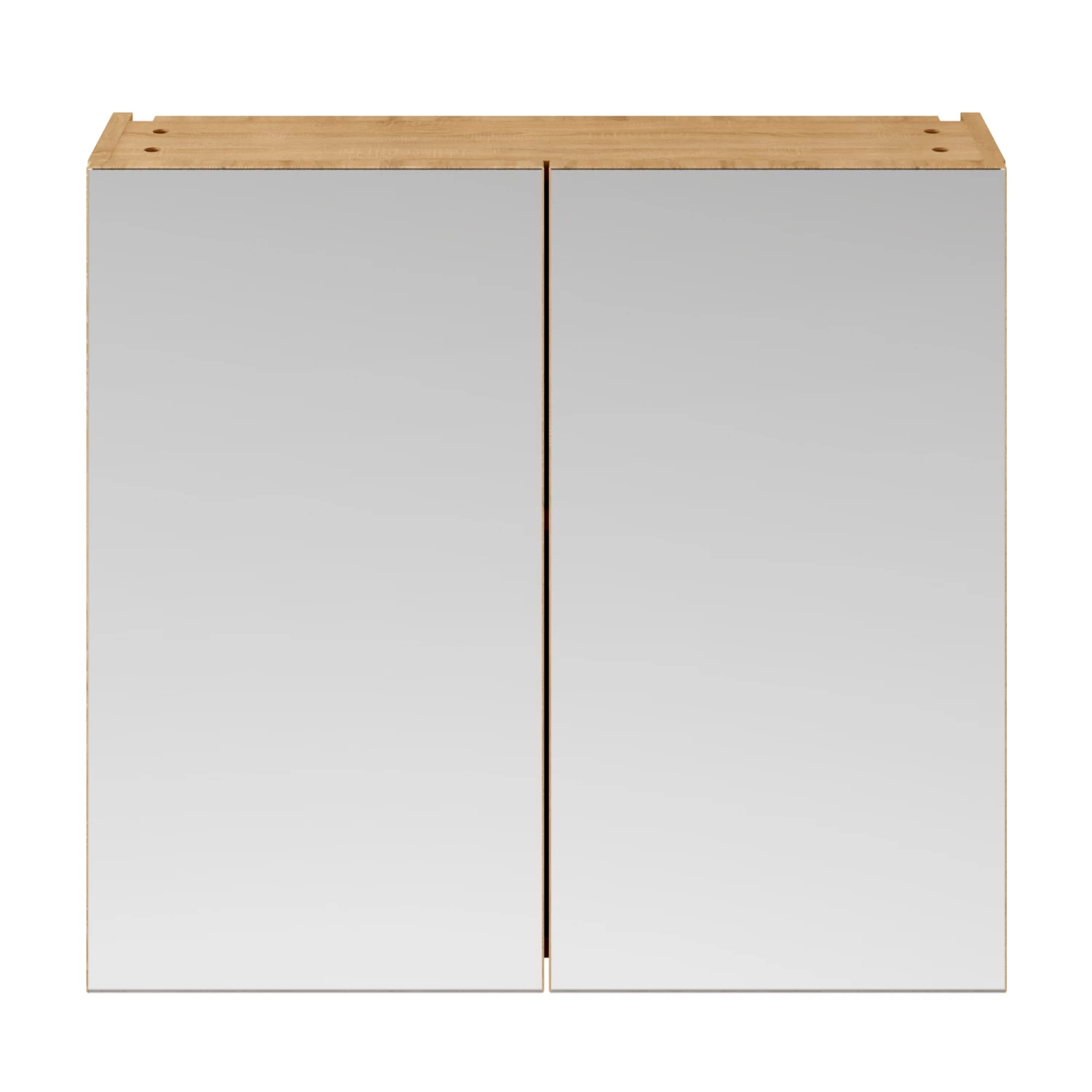 Nuie Athena Mirrored Cabinet (50/50) 800mm Wide - Natural Oak 5 Nuie Athena Mirrored Cabinet (50/50) 800mm Wide - Natural Oak - Image 3