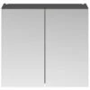 Nuie Athena Mirrored Cabinet (50/50) 800mm Wide - Gloss Grey 2 Nuie Athena Mirrored Cabinet (50/50) 800mm Wide - Gloss Grey -HEATANDPLUMB Sales premier athena bathroom cabinet off919 1