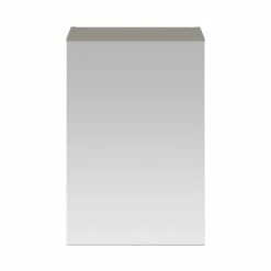 Nuie Athena 1-Door Mirrored Bathroom Cabinet 715mm H X 450mm W - Stone Grey