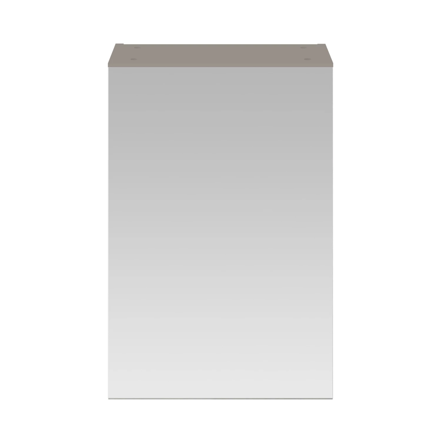 Nuie Athena 1-Door Mirrored Bathroom Cabinet 715mm H X 450mm W - Stone Grey 3 Nuie Athena 1-Door Mirrored Bathroom Cabinet 715mm H X 450mm W - Stone Grey