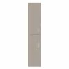 Nuie Athena Wall Hung 2-Door Tall Unit 300mm Wide - Stone Grey 2 Nuie Athena Wall Hung 2-Door Tall Unit 300mm Wide - Stone Grey -HEATANDPLUMB Sales premier athena bathroom furniture moc562