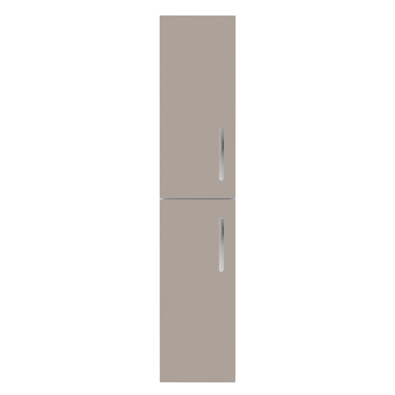 Nuie Athena Wall Hung 2-Door Tall Unit 300mm Wide - Stone Grey 3 Nuie Athena Wall Hung 2-Door Tall Unit 300mm Wide - Stone Grey