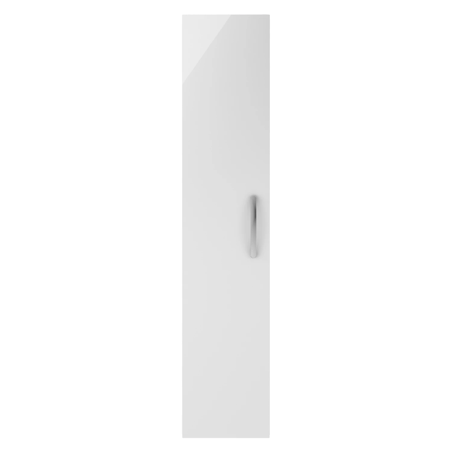 Nuie Athena Wall Hung 1-Door Tall Unit 300mm Wide - Gloss White 5 Nuie Athena Wall Hung 1-Door Tall Unit 300mm Wide - Gloss White - Image 3