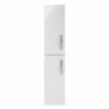 Nuie Athena Wall Hung 2-Door Tall Unit 300mm Wide - Gloss White -HEATANDPLUMB Sales premier athena bathroom furniture moe162
