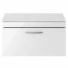 Nuie Athena Wall Hung 1-Drawer Vanity Unit And Worktop 800mm Wide - Gloss White 2 Nuie Athena Wall Hung 1-Drawer Vanity Unit And Worktop 800mm Wide - Gloss White -HEATANDPLUMB Sales premier athena vanity unit ath062w