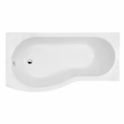 Nuie B-Shaped Shower Bath 1700mm X 735mm/900mm - Left Handed 11 Nuie B-Shaped Shower Bath 1700mm X 735mm/900mm - Left Handed -HEATANDPLUMB Sales premier b shaped bath wbb1585l 3
